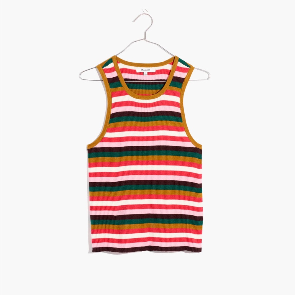 Madewell Striped Sweater Tank Large